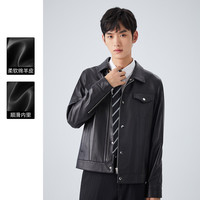 男装2021秋冬新品男士皮衣真皮翻领绵羊皮夹克男外套男式皮衣