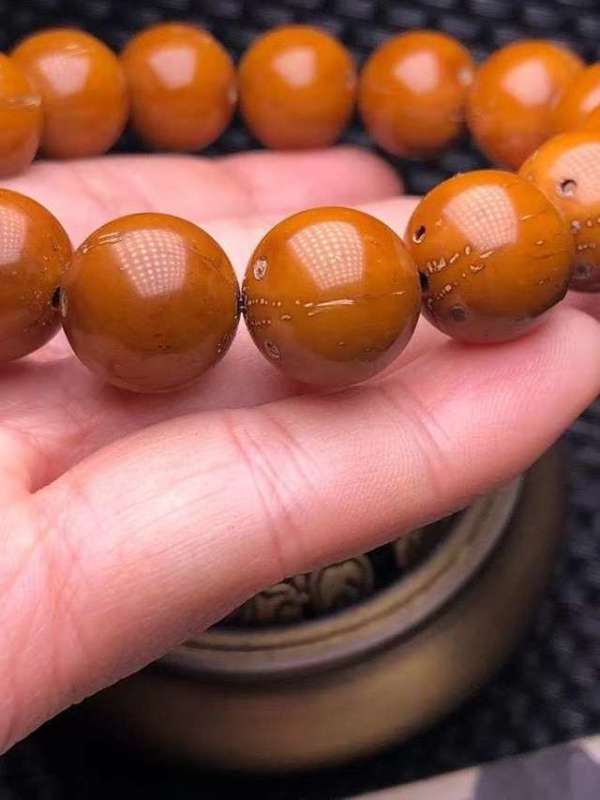 纯天然紫金鼠菩提手串 15mm 正圆 招财进宝