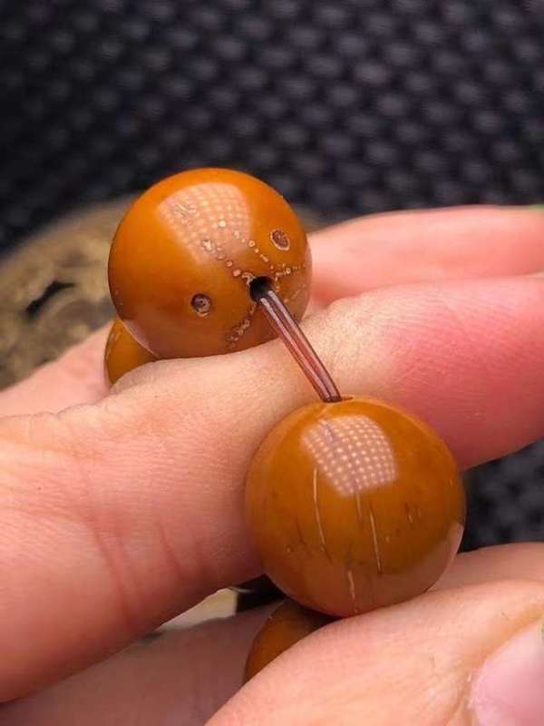 纯天然紫金鼠菩提手串 15mm 正圆 招财进宝