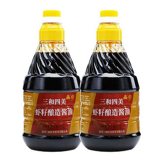 三和四美 虾籽酿造酱油 1L*2瓶