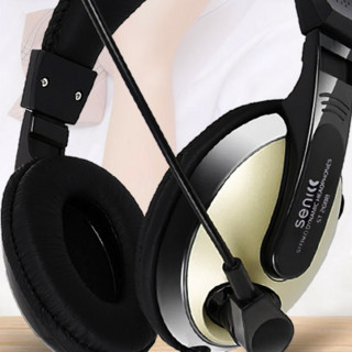 SOMiC 硕美科 ST-2688 耳罩式头戴式有线耳机 香槟金 3.5mm