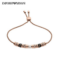 EMPORIO ARMANI 阿玛尼 EGS2418221 女士玫瑰金镶钻串珠手链