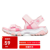 SKECHERS 斯凯奇 女子拖鞋 时尚休闲凉鞋 66666297/LTPK 浅粉色 37码 US7码