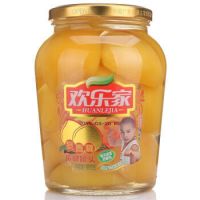 有券的上：欢乐家 糖水黄桃罐头 900g