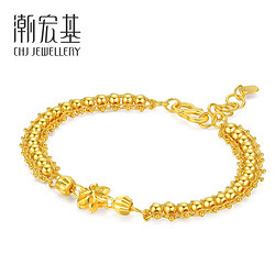 CHJ JEWELLERY 潮宏基 SCG30003000 相逢足金手链 约10.05g