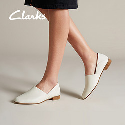 Clarks 其乐 女鞋复古低跟乐福鞋舒适休闲一脚蹬浅口精致单鞋女