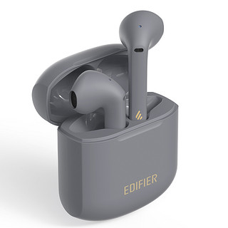 EDIFIER 漫步者 LolliPods Plus 半入耳式真无线降噪蓝牙耳机 雅灰色