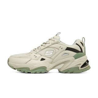 Skechers斯凯奇男女复古机甲鞋运动老爹鞋149916/237209 NTMT自然色/多彩色（男款） 42.5