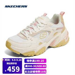 Skechers斯凯奇男女复古机甲鞋运动老爹鞋149916/237209 白色/多彩色WMLT（女款） 35