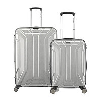Samsonite 新秀丽 拉杆箱旅行箱时尚男女大容量学生行李箱20+28英寸2件套装银色