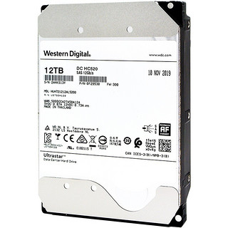 西部数据(Western Digital) SAS接口 企业级硬盘 12TB氦气（HUH721212AL5200）