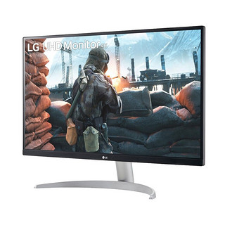 LG 乐金 27UP600-W 27英寸 IPS FreeSync 显示器（3840×2160、60Hz、95%DCI-P3、HDR400）