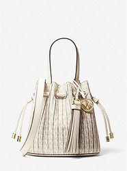 MICHAEL KORS 迈克·科尔斯 Willa Extra-Small Pleated Logo Tote Bag