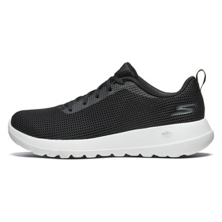 SKECHERS 斯凯奇 GOWALK健步鞋男子轻便休闲运动鞋 54639 黑色/白色BKW 44.5