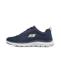 SKECHERS 斯凯奇 2021年秋季新款男鞋网面透气运动鞋轻便舒适跑步鞋232229 海军蓝色/蓝色/NVBL 45.5