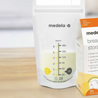 medela 美德乐 母乳储存袋/储奶袋180ml大容量保鲜预消毒一次性储奶袋50片