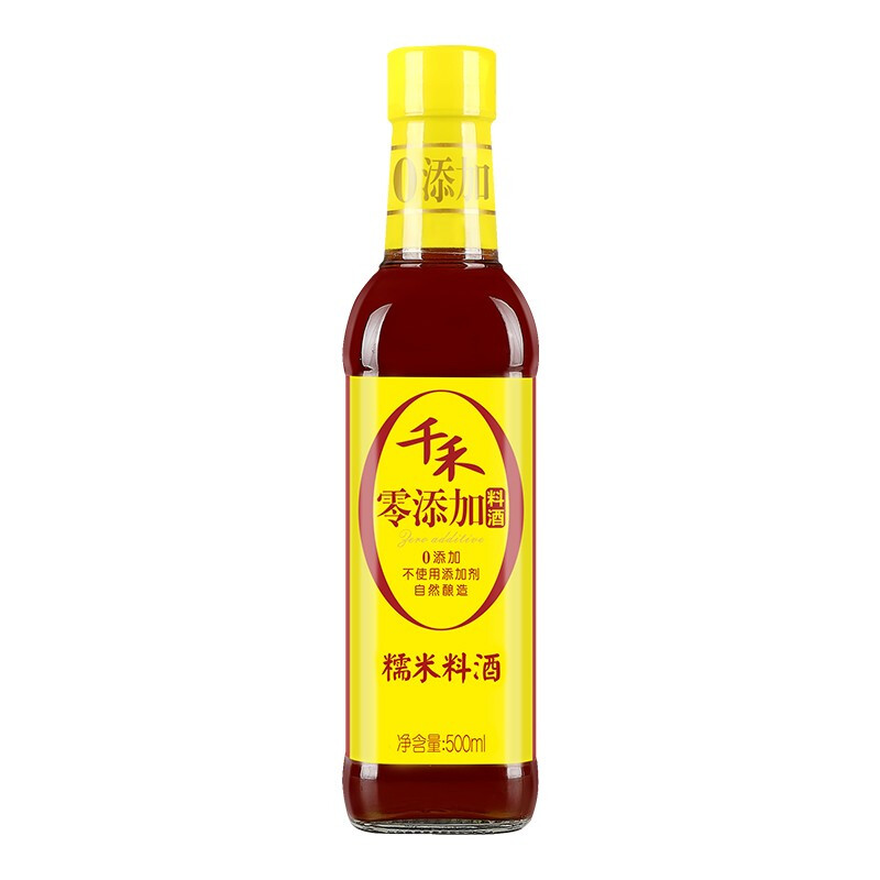 千禾 零添加糯米料酒 500ml