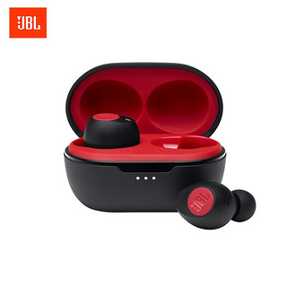 JBL T115TWS真无线耳机 运动蓝牙 跑步耳机 手机游戏 音乐耳麦 通话带麦耳机 红色