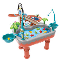 Yu Er Bao 育儿宝 企鹅爬楼梯磁性钓鱼玩具池套装