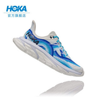 HOKA ONE ONE男女款Clifton Edge克利夫顿先锋公路跑鞋回弹缓冲减震运动鞋 闪蓝色/ 深海蓝-男女款 37/230mm