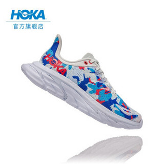 HOKA ONE ONE男女款Clifton Edge克利夫顿先锋公路跑鞋回弹缓冲减震运动鞋 迷彩蓝 /深海蓝-男女款 42.5/270mm