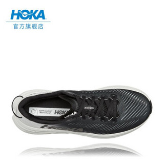 HOKA ONE ONE男林康3减震公路跑步鞋Rincon3透气轻便防滑运动鞋 黑色 / 白色-宽楦 41/260mm