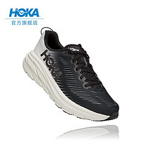 HOKA ONE ONE男林康3减震公路跑步鞋Rincon3透气轻便防滑运动鞋 黑色 / 白色-宽楦 40.5/255mm