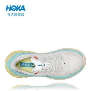 HOKA ONE ONE男女款Clifton Edge克利夫顿先锋公路跑步鞋回弹缓冲减震轻便运动鞋新 香槟白 / 浅蓝色-女 38.5/240mm