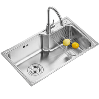 SSWW 浪鲸 EFH01019SS 不锈钢单槽+冷热龙头