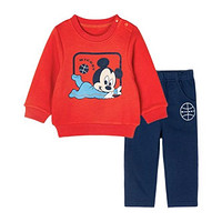 Disney 迪士尼 203T1149 男童卫衣套装 橙红 80cm