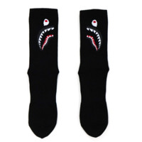 BAPE 男士中筒袜 0ZXSOM183002H 黑色 S