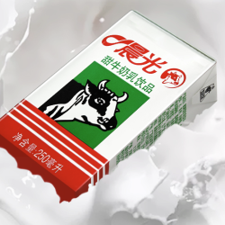 pure milk 晨光 甜牛奶250ml*6 包