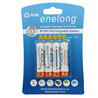 BPI 倍特力 enelong 7号镍氢充电电池 1.2V 900mAh 4粒装