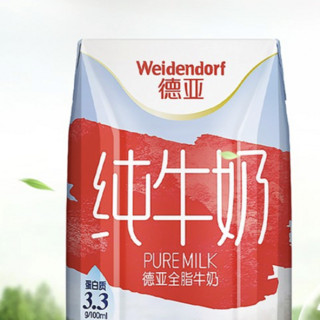 Weidendorf 德亚 全脂纯牛奶 200ml*24盒