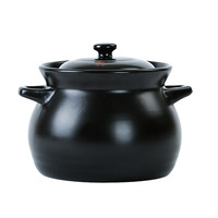 KANGSHU 康舒 砂锅(2.85L、陶瓷、黑色)