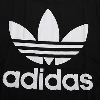 adidas ORIGINALS TREFOIL TEE 大童运动T恤 DV2905 黑色 128