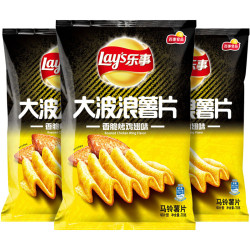 乐事 大波浪薯片 香脆烤鸡翅味