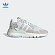 adidas ORIGINALS adidas阿迪达斯官网三叶草NITE JOGGER W女子经典运动鞋 EG9197 白/航空蓝 36(220mm)