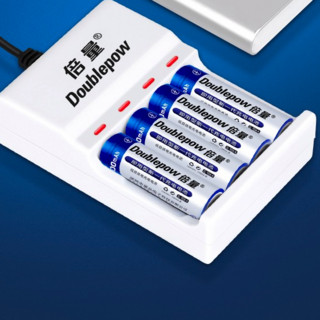 Doublepow 倍量 5号充电电池 1.2V 600mAh 6粒+7号充电电池 1.2V 300mAh 6粒 充电套装 12粒装