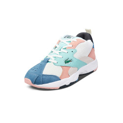 lacoste拉科斯特拼接鞋头女鞋时尚拼色老爹鞋女