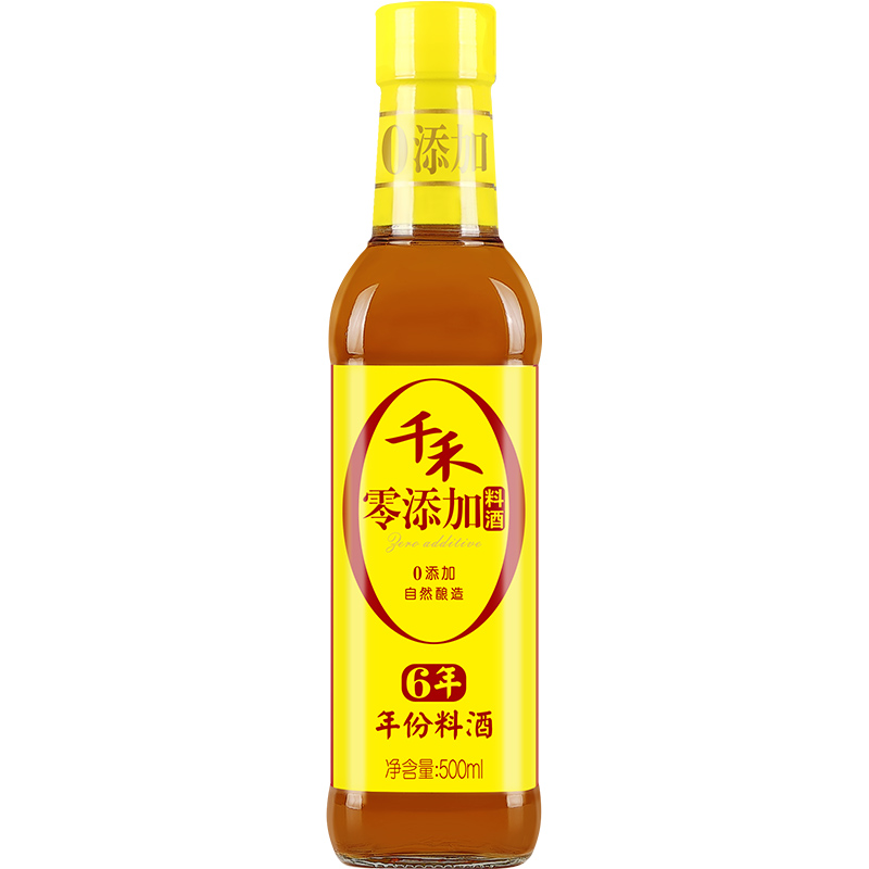 千禾 零添加 6年 年份料酒 500ml