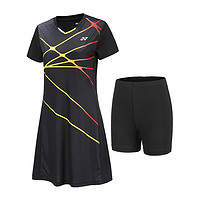 YONEX 尤尼克斯 羽毛球服女yy短裙连衣裙运动大赛服210041BCR