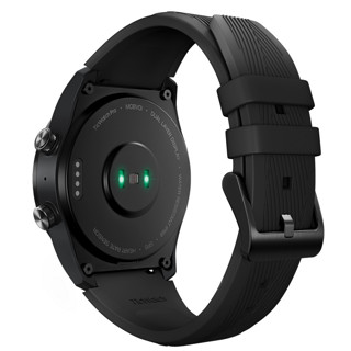 TicWatch Pro 2021 蓝牙款 智能手表 45mm 黑色金属表壳 黑色硅胶表带（心率测量、智能提醒、睡眠监测）