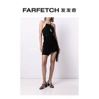 Nensi Dojaka女士不对称百褶连衣裙FARFETCH发发奇 黑 xs