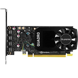 Leadtek 丽台科技 NVIDIA Quadro P系列 炒股/制图/美工设计专业图形显卡 P600 2G GDDR5 (Mini DP*4)