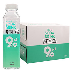 WAHAHA 娃哈哈 pH9.0柠檬味苏打水500ml*15瓶/箱 弱碱性（新老包装随机发货）