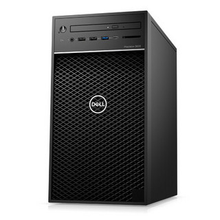 DELL 戴尔 Precision T3640 商务台式机 黑色 (酷睿i7-10700、RTX 3080 10G、16GB、256GB SSD+1TB HDD、风冷)