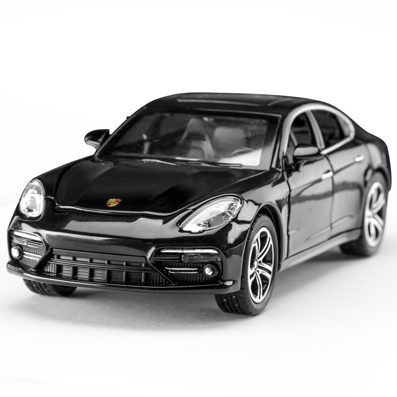 恩贝家族儿童玩具1:32保时捷帕拉梅拉汽车仿真模型合金声光回力小汽车