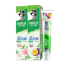 DARLIE 黑人 茶倍健初萃茶百香果白桃味成人含氟牙膏 50g