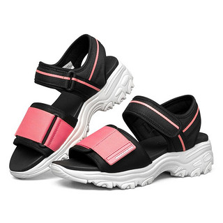 SKECHERS 斯凯奇 Dlite Sandal 女子凉鞋 119239/BKPK 黑/粉 36